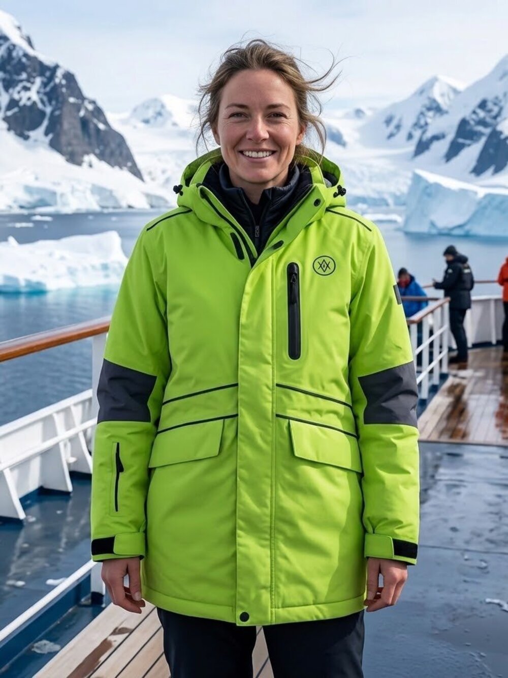 Atlas Ocean Voyages super warm winter jacket with removable vest - Size S